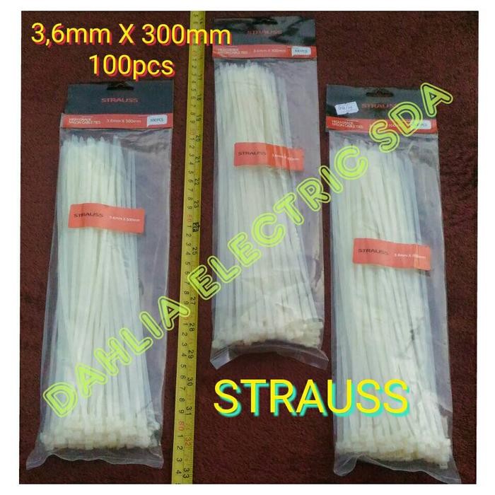 

OJ KABEL TIES 3,6mm X 300mm ( 100pcs) STRAUSS