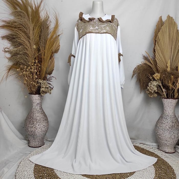Pilihan- Hera Dress - Gamis Jumbo Ld 150Cm Renda Brokat Mewah Wanita Muslim Dewasa Bigsize
