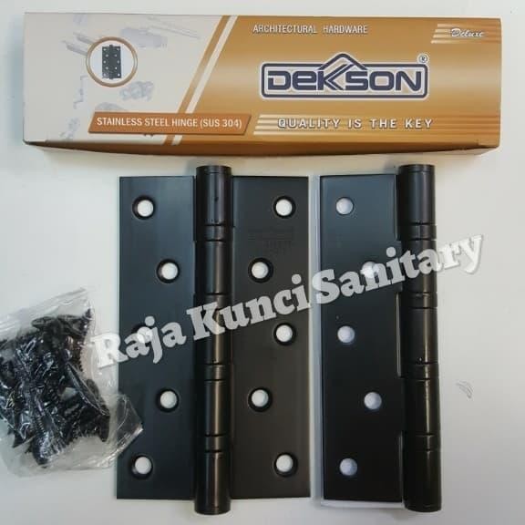 Engsel Dekson Hitam 5"X3"X3Mmx4Bb.Engsel Dekson 5" Stainless Sus 304