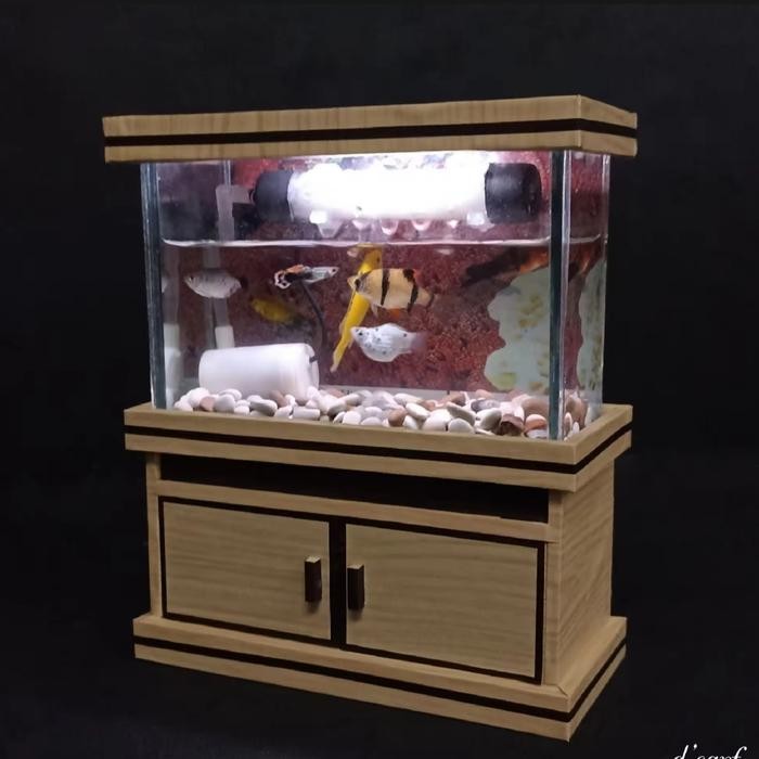 AQUARIUM MINI FULL SET MEJA LAMPU