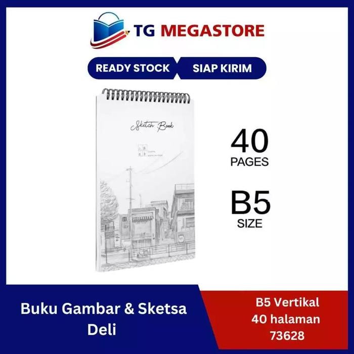 

New Buku Gambar & Sketsa B5 Vertikal 40 hal Deli - 73628 Paper