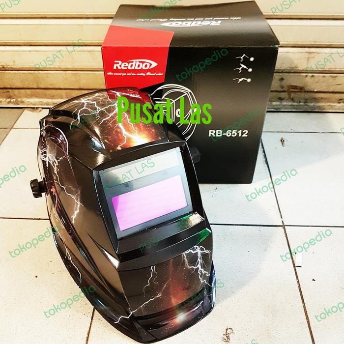 Ready Kedok Las Otomatis Helm Las Otomatis REDBO