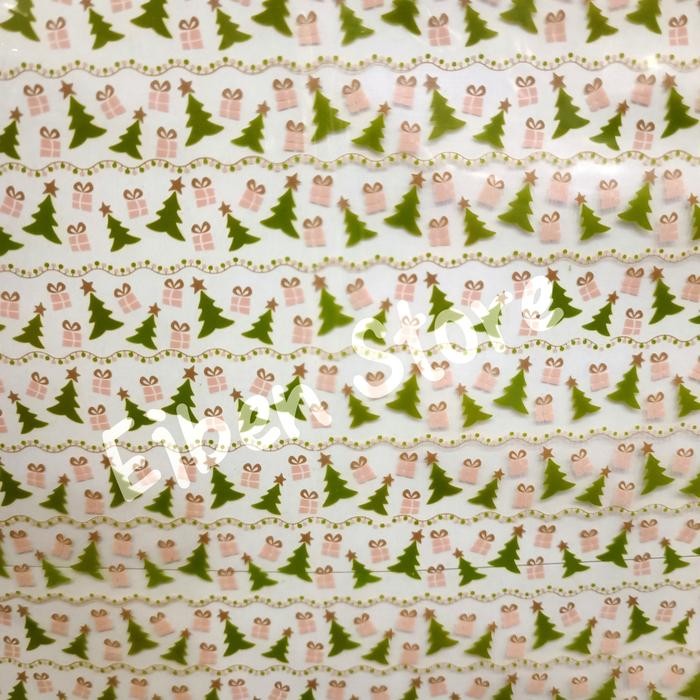 

Stok Baru Coklat Transfer / Transfer Sheet Camova ( x'mas tree & kado) 30x40cm