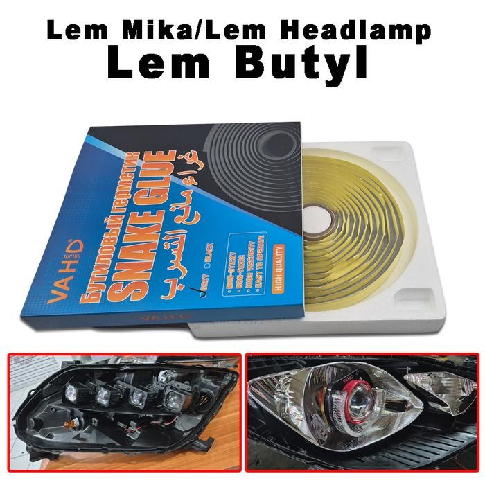 Ready Lem Mika Headlamp Lem Butyl Lem Retrofit Lem Cacing Lem Untuk Custom Mika Headlamp Mobil Motor
