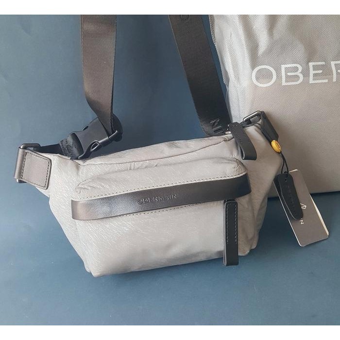 Ready Obermain Tas Pinggang Grey Abu2 Vtob32 Original