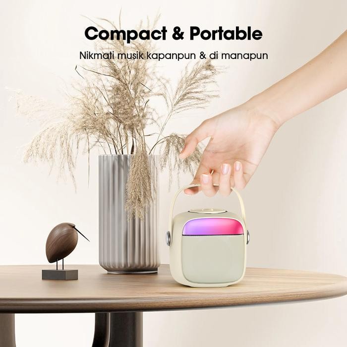 Acome A9 Speaker Karaoke Bluetooth 5.3 / Speaker Wireless Mini Rgb 3.5 Watt With Voice Changer