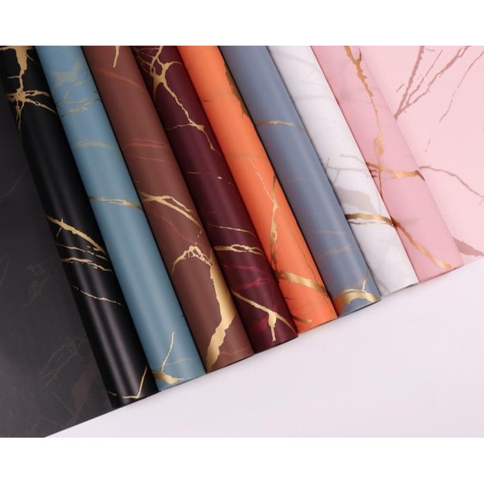 kertas buket marble#kertas cellophane motif marble#