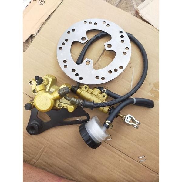 CAKRAM BELAKANG MOTOR SUZUKI SATRIA F150 FU 150 KOMPLIT SATU SET MASTER REM TONJOKAN SELANG BAWAH