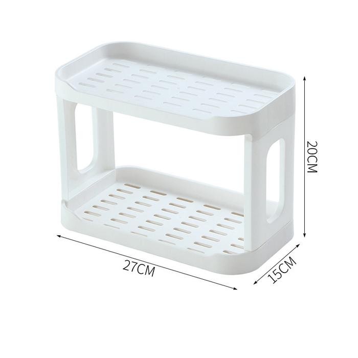 Rak 2 susun serbaguna multifungsi rak plastik 2 tingkat serbaguna