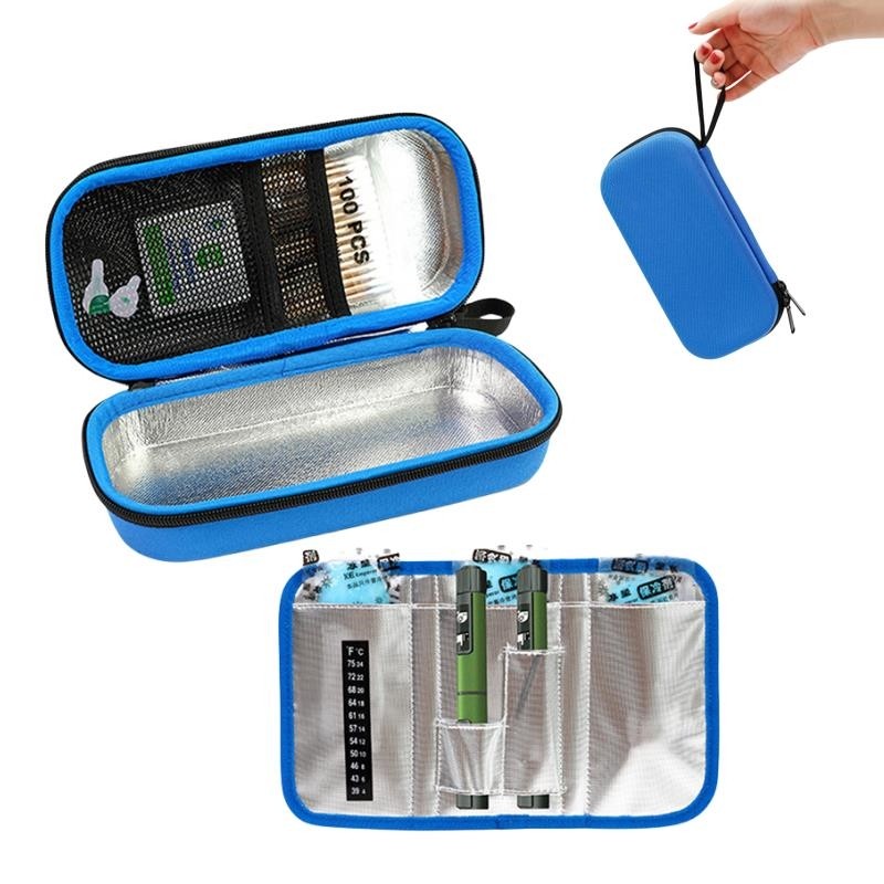 Medical Cooler Travel Pocket Packs Pouch Drug Freezer Box For Diabetes People EVA Insulin Pen Case C
