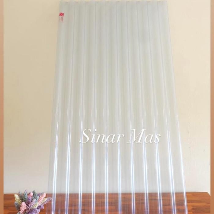 Seng Plastik Gelombang 210 Cm Transparan
