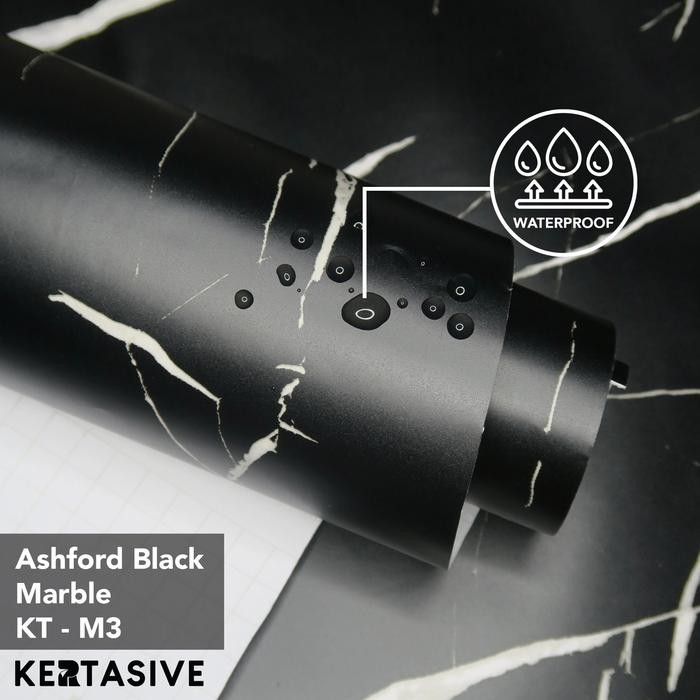Kertasive Marble Series Ashford Black Marble