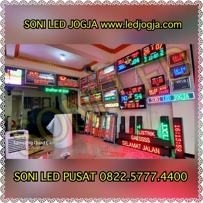 Papan Skor + Jam Digital Basket Futsal Wireles Skoring Scoreboard Led Promo 