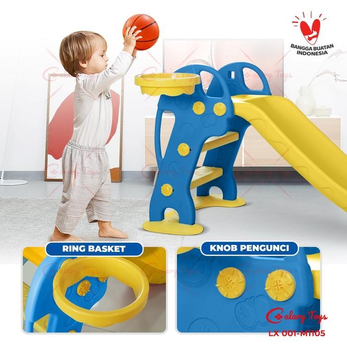 SPEEDS Mainan Perosotan Anak Mainan Seluncuran Prosotan Plastik Kuda Kudaan Ayunan Karakter