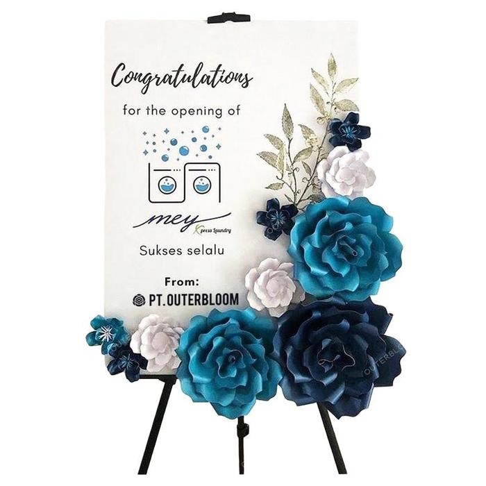 Papan Bunga Kertas - Eloise Paper Flower Board Terlaris