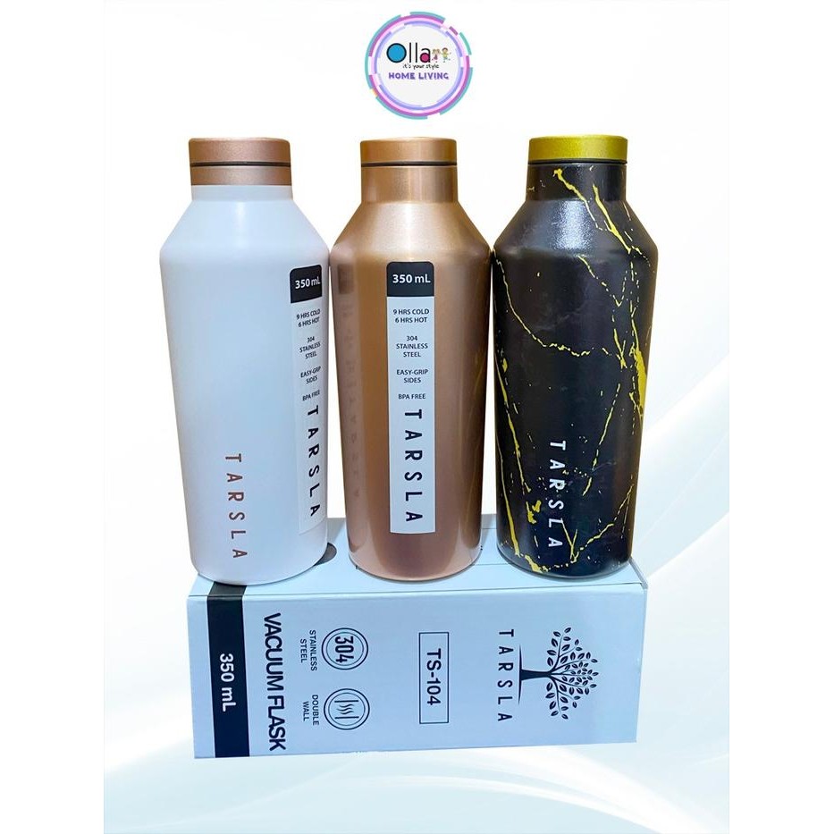DJJ Botol Minum Thermos Copper Gold TS-104 Stainless Steel Tumbler Printing Series Vacum Flask 350