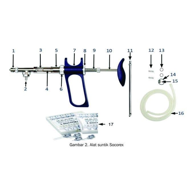 Socket Socorex (Gambar 9) - Spare Part Alat Socorex 0.5-1 Ml