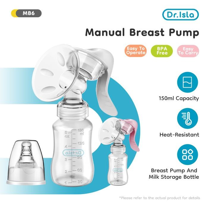 Dr.Isla Pompa ASI manual flanel pompa ASI / pompa ASI / pompa ASI manual / perlengkapan bayi