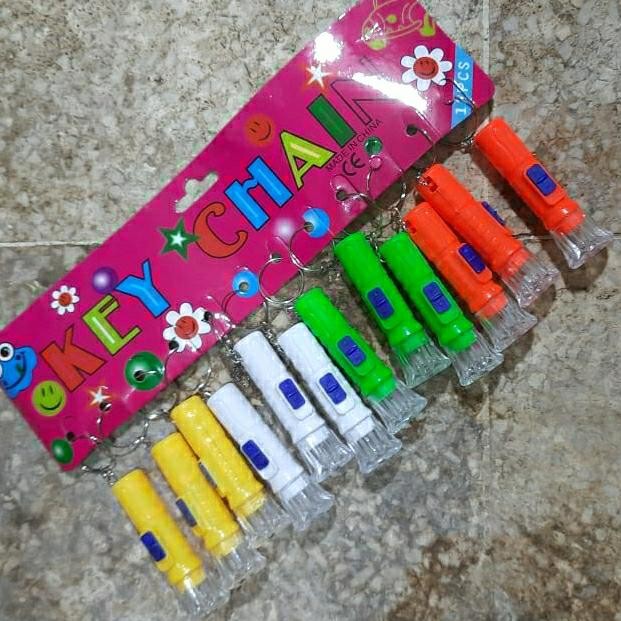 GANTUNGAN KUNCI SENTER MINI LAMPU LED