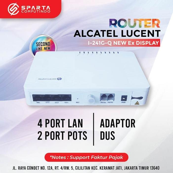 Modem Router Switch Alcatel Lucent I-241G-Q CLASS 1 LASER PRODUCT New