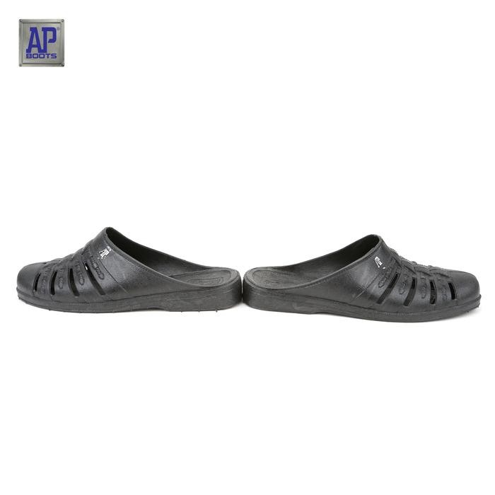 fwxh-Ap Boots 985 Hitam - Sandal Selop Karet Sendal Pria
