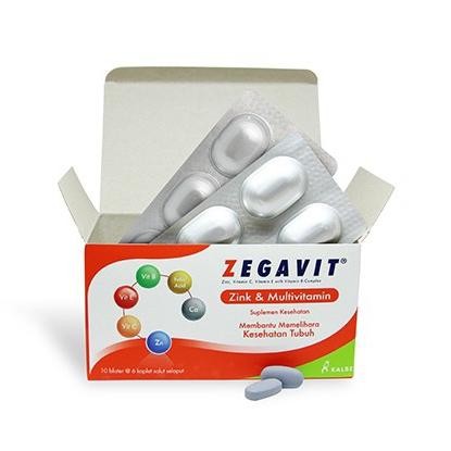 ORIGINAL Zegavit-Multivitamin Zinc-box isi 50 tablet-Vitamin C-Vitamin Corona