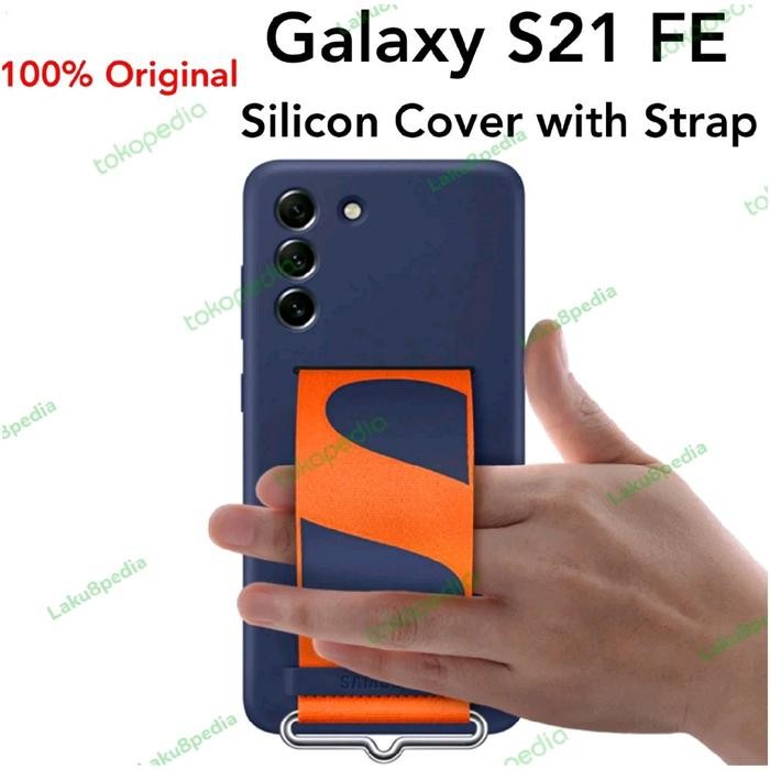 SALE Samsung Galaxy S21 FE Original Silicone Cover Strap S21FE Casing Tali