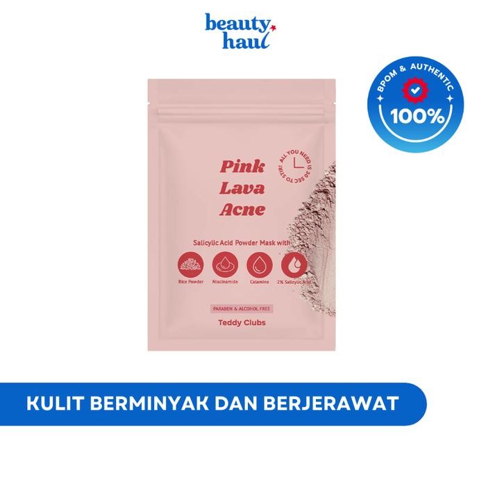 9y2m- Teddy Clubs Pink Lava Acne Powder Mask