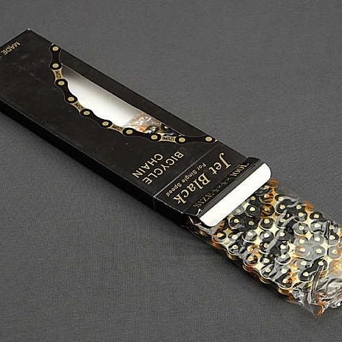 Izumi Rantai Jet Black Gold Single Speed untuk Produk Sepeda fixie