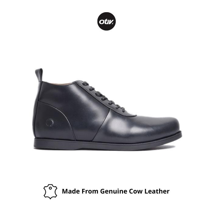 Sepatu Kerja Kulit Otiv Rasmus Black Tbk