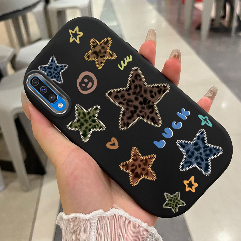Casing Hp Untuk Samsung Galaxy A50 A50s A30s Case Casing Tatu Bintang Harimau HP Kasing bulat gemuk 