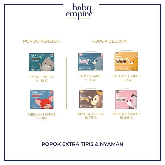 l1wc- Mother-K K-Mom Dual Story Diaper - Popok Perekat Celana Bayi Dan Anak