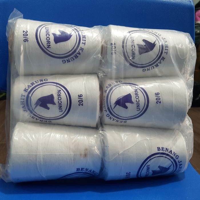 PernikKita- Benang Karung Kuda Benang Jahit Karung Cap Unicorn Per 6Rol Besar