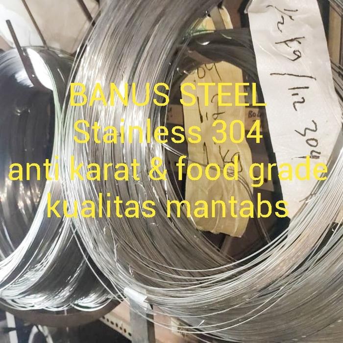Kawat stainless 304 1,2 mm / kawat las argon stainless steel per KG