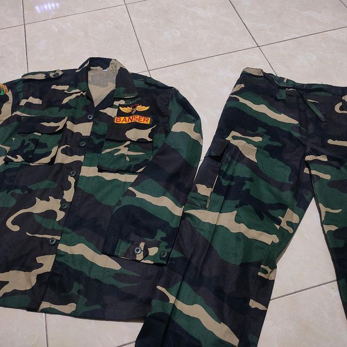 Seragam Pdl Banser Nato + Bonus Nama Pria Terlaris