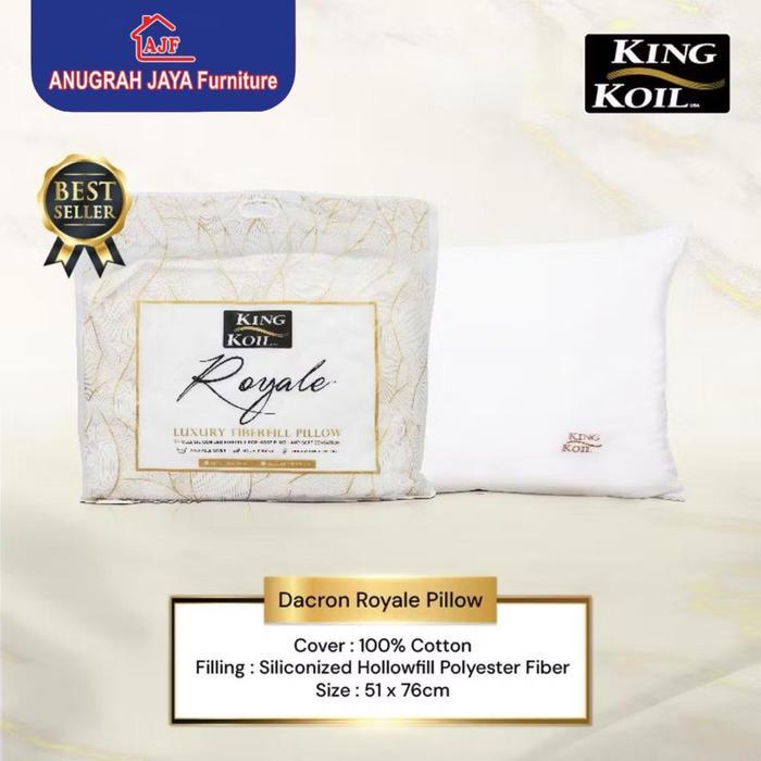 KING KOIL Bantal & Guling Dacron Original 100% KingKoil Pillow Bolster Dacron
