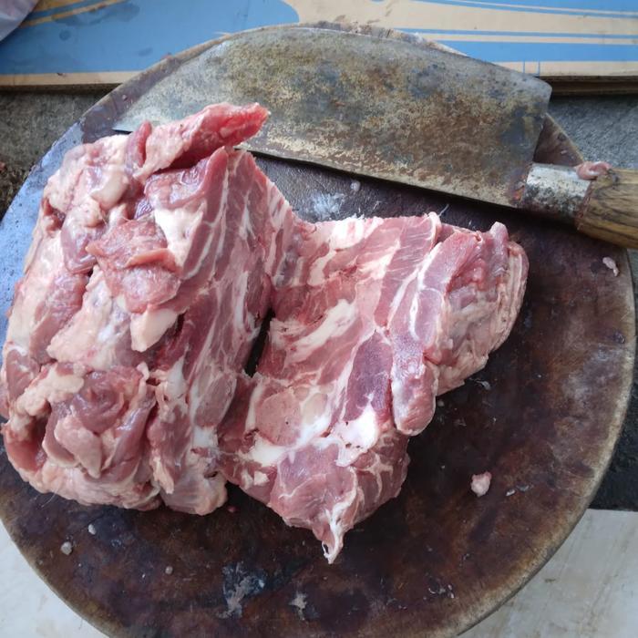 Tetelan Daging Babi dari sisa petelan daging