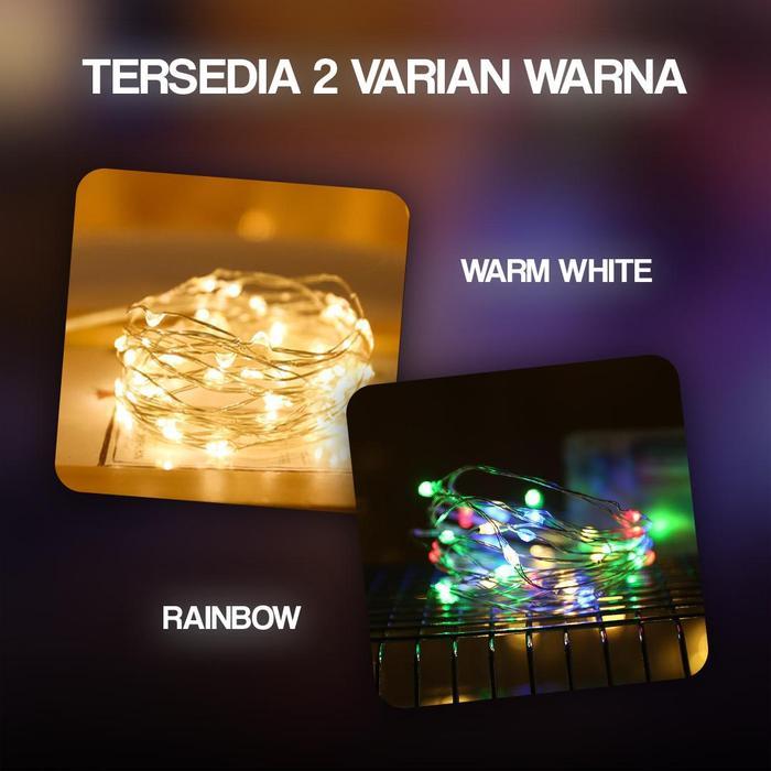 LAMPU HIAS TUMBLR KAWAT LED DEKORASI BONEKA BOBA BALON BUNGA