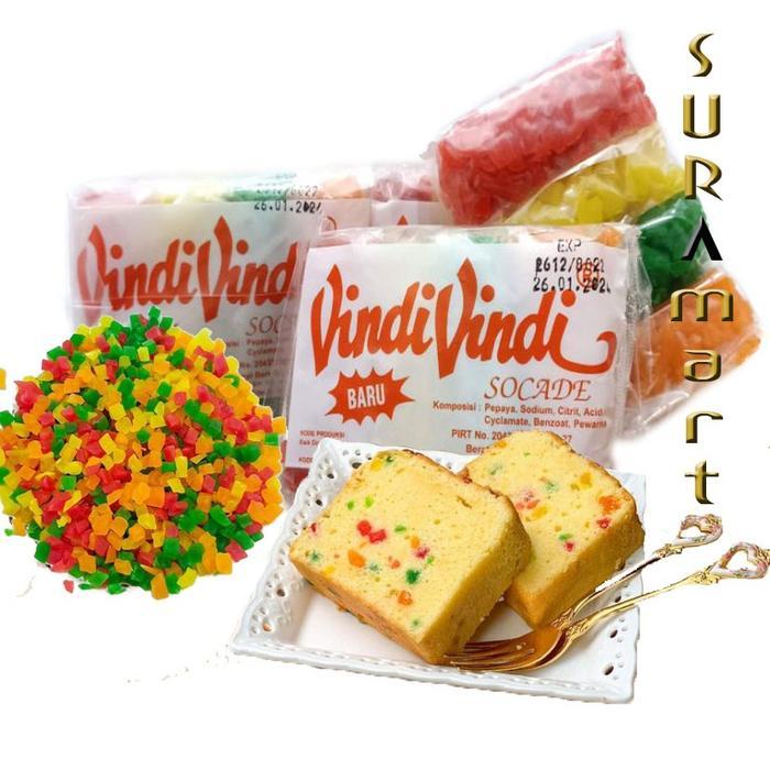 (10 pcs x 50gr) SOKADE VINDI VINDI Sukade Sekade Toping Kue Dan Cake