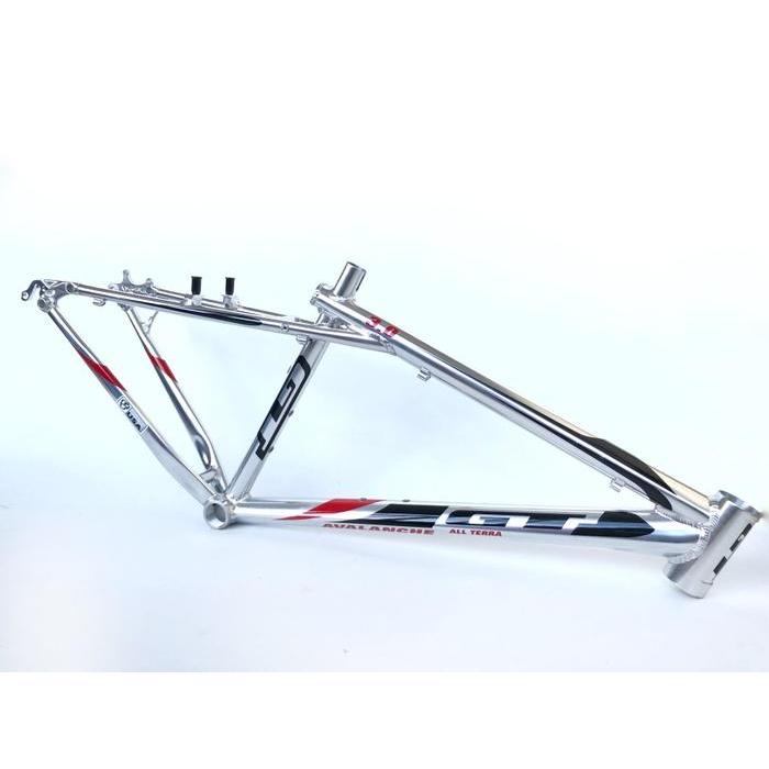 FRAME SEPEDA MTB GT ALLUMUNIUM ALLOY SILVER 26 TAIWAN AVALANCHE
