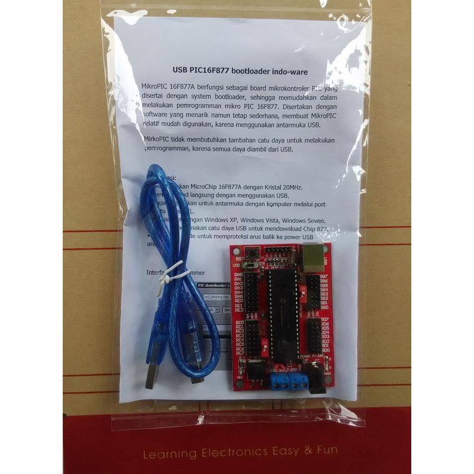 Usb 16F877 16F877 Pic16F877 Bootloader Indo-Ware Terlaris