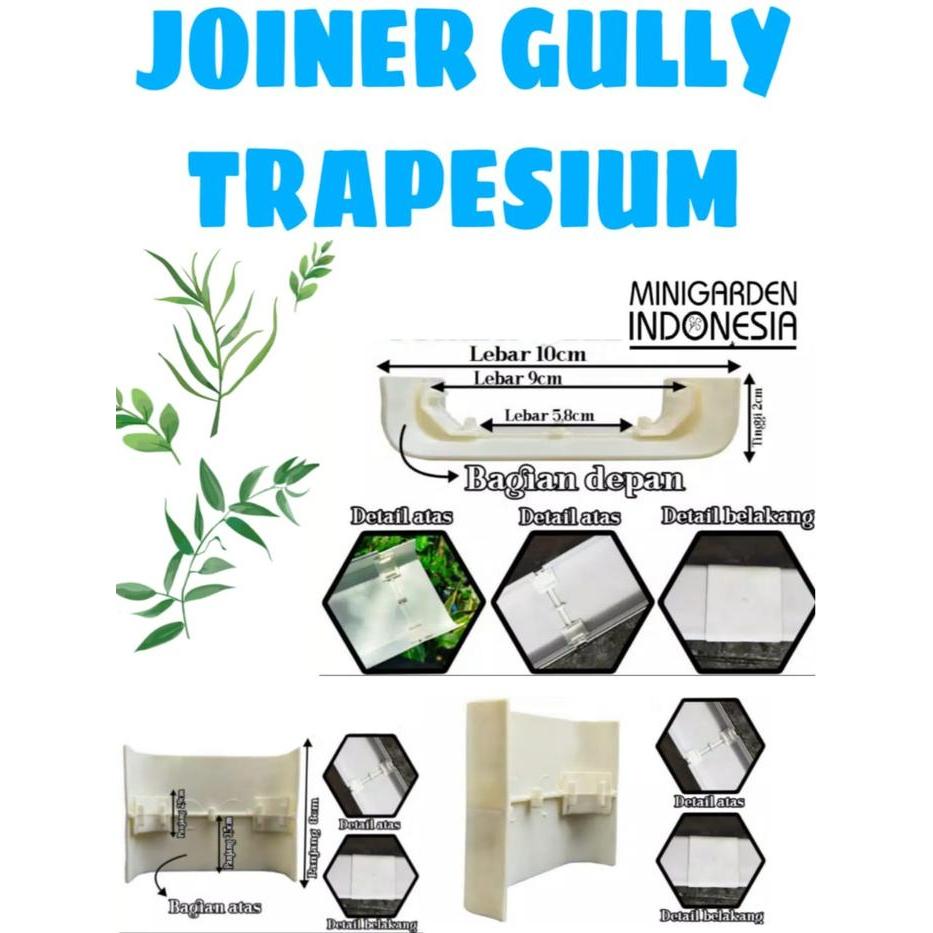 BIG SALE SAMBUNGAN GULLY TRAPESIUM talang joiner hidroponik NFT join kotak