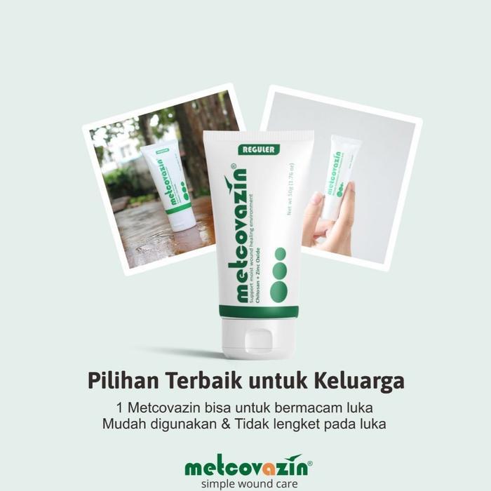 Salep Luka Metcovazin Reguler 25 Gr Mengandung Zinc Oxide Dan Chitosan #Gratisongkir