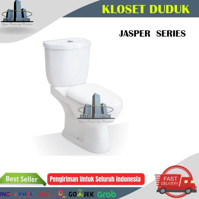 Ready Closet Duduk Wc Duduk Trilliun Ware Jasper Series Terlaris - STANDART
