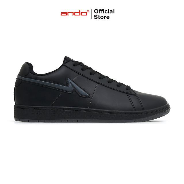 Ando Sepatu Sneakers Creo Pria - Hitam/Hitam - HITAM/HITAM, 39