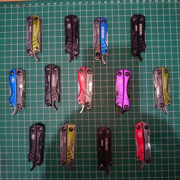 [New] GERBER DIME Keychain Multitools Gantungan kunci Sebaguna Tang Pisau gunting obeng pembuka