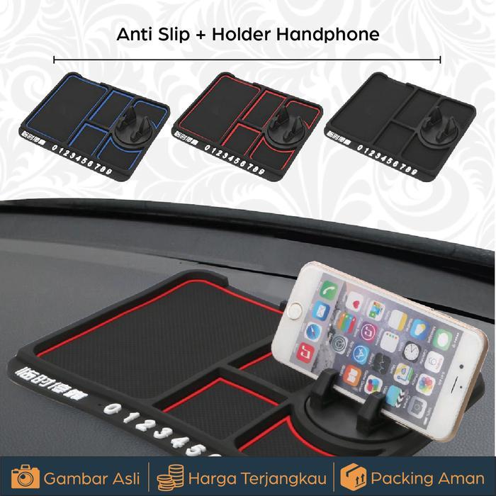 Holder HP Mobil Anti Slip Mobil dan Mounting Handphone Mobil Multifungsi / Holder Handphone -