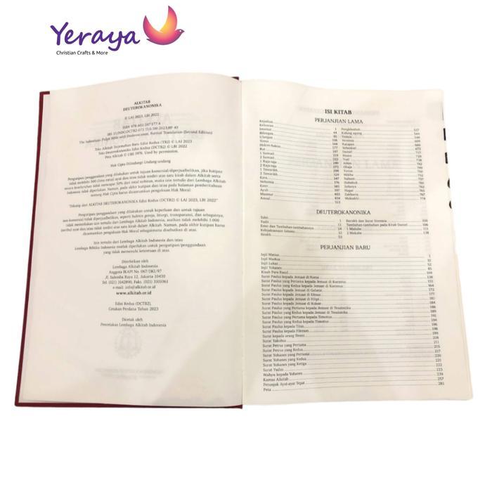 TERMURAH Alkitab Mimbar Katolik Deuterokanonika Buku Rohani Kitab Suci Katolik Altar Gereja