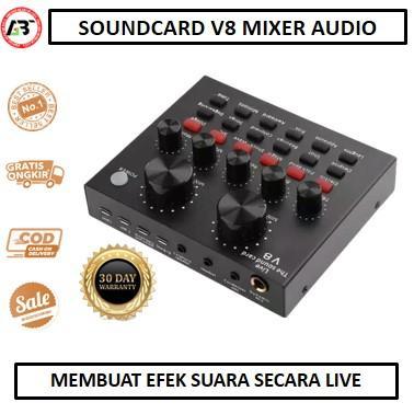 SOUNDCARD V8 MIXER V8 SOUND CARD V8 MIXER AUDIO USB EXTERNAL SOUNDCARD