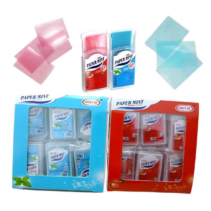 NEW Paper Mint Permen Kertas Lunak 1 Box @30 Pcs - Permen Segar Manis Halal - Jajanan Snack
